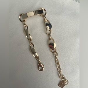 DANNIJO gold heart link ID bracelet